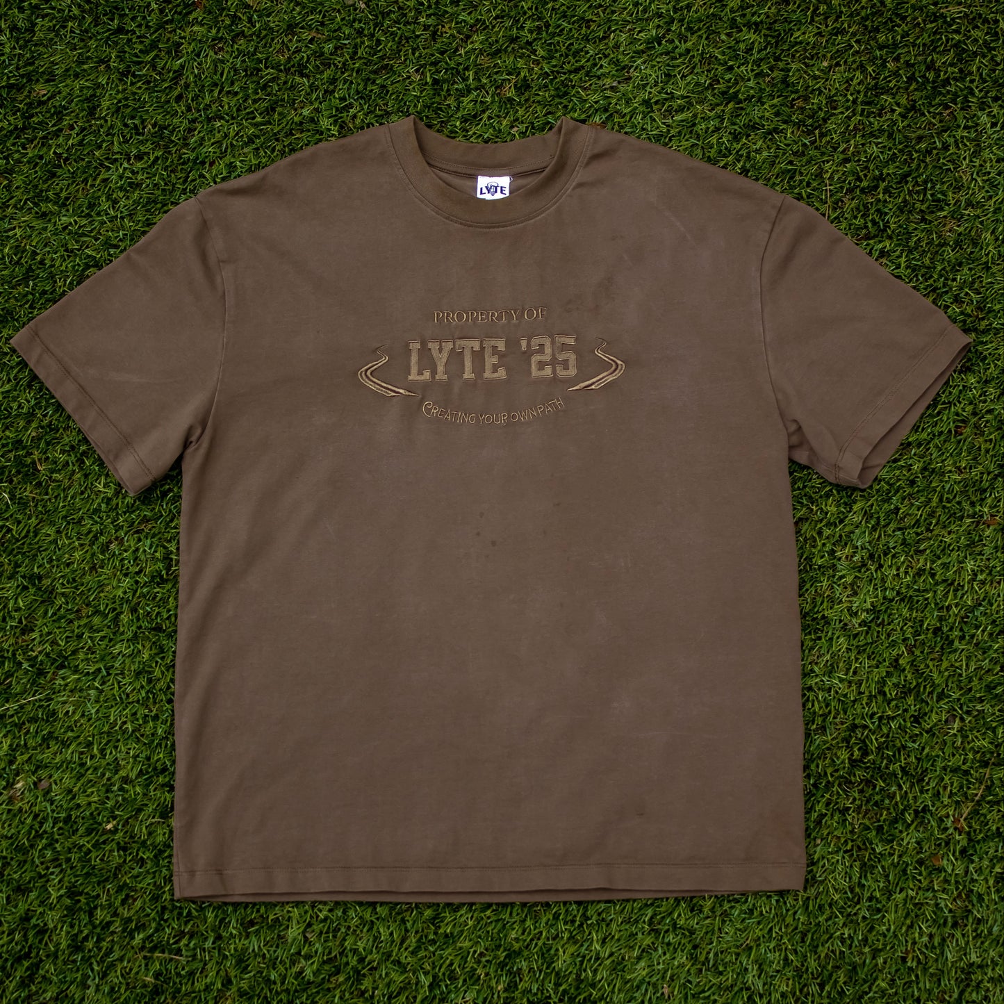 LYTE Statement Tee - Stone Brown