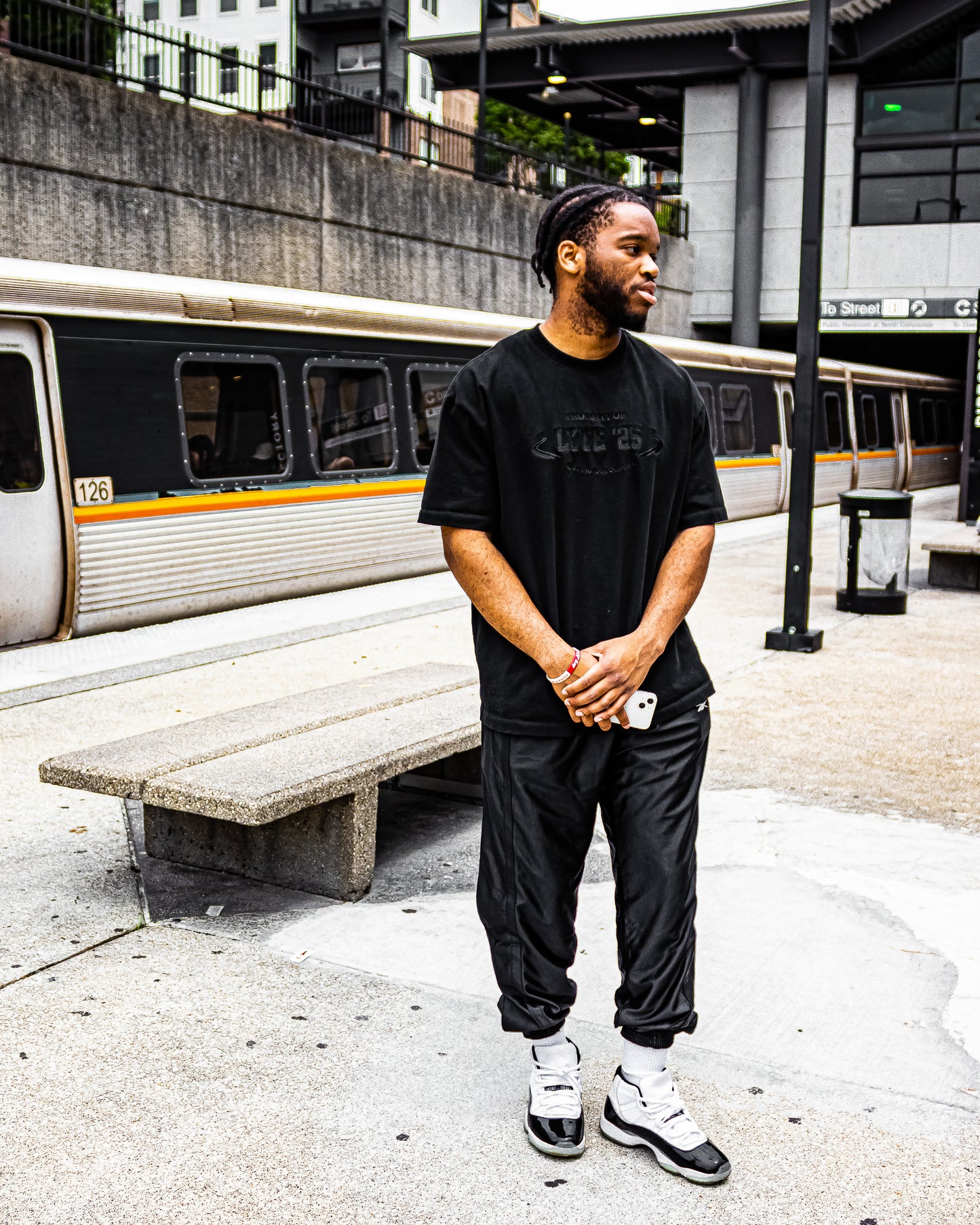 LYTE Statement Tee - Jet Black
