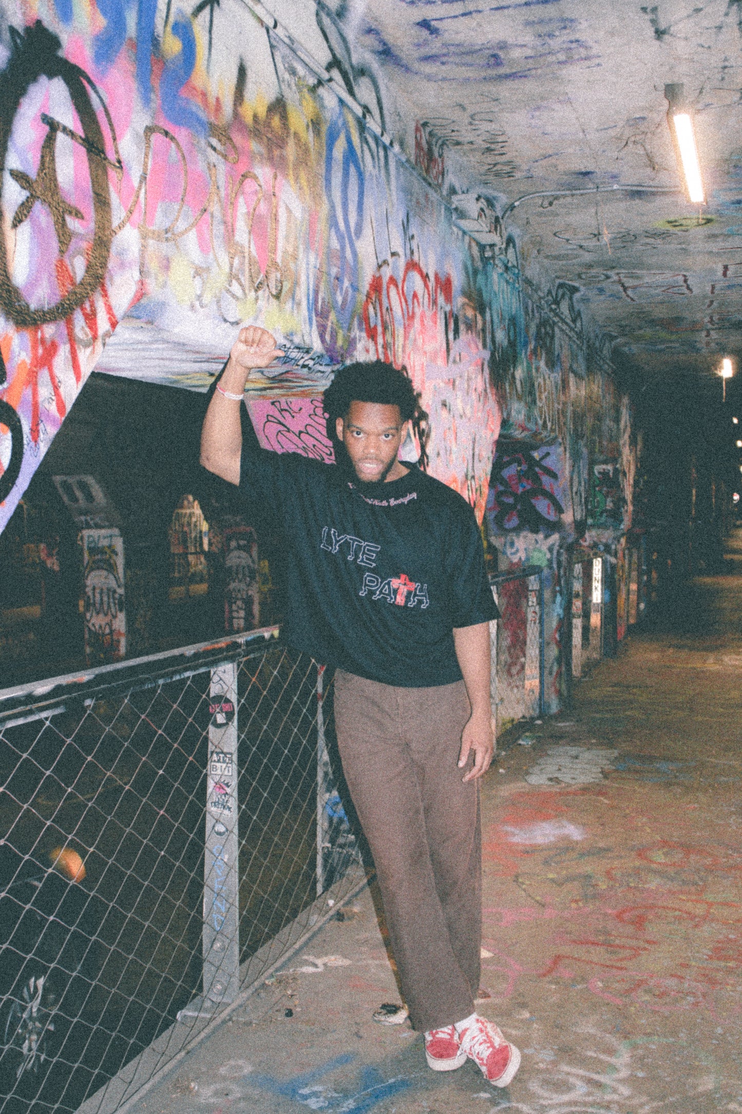 LYTE Path Cropped Tee - Black