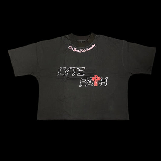 LYTE Path Cropped Tee - Black